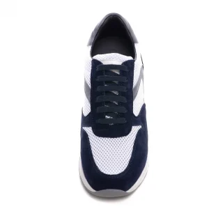 Uomo GUIDOMAGGI Sneakers>Corfu - Sneakers uomo con rialzo interno in Mix Pelle da 6 a 8 cm più alto