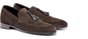 Uomo GUIDOMAGGI Nappine E Ornamenti>Cortina d’Ampezzo - Mocassini scarpe con rialzo in Pelle Scamosciato Fino a 6.5 cm più alto