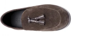 Uomo GUIDOMAGGI Nappine E Ornamenti>Cortina d’Ampezzo - Mocassini scarpe con rialzo in Pelle Scamosciato Fino a 6.5 cm più alto