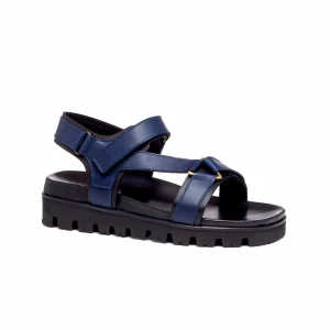 Uomo GUIDOMAGGI Sandali>Costa Smeralda - Sandali con rialzo iterno in Pelle Pieno Fiore Fino a 6 cm più alto