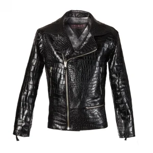 GUIDOMAGGI Giacche In Pelle Esotica>Croco Jacket - Giubbino in pelle coccodrillo