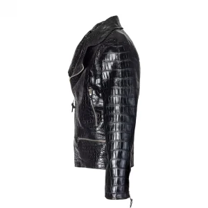 GUIDOMAGGI Giacche In Pelle Esotica>Croco Jacket - Giubbino  in pelle coccodrillo