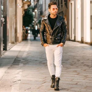 GUIDOMAGGI Giacche In Pelle Esotica>Croco Jacket - Giubbino  in pelle coccodrillo