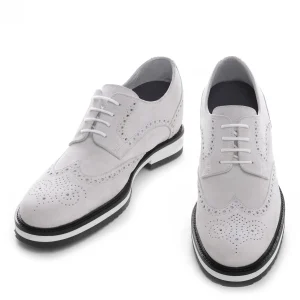 Uomo GUIDOMAGGI Stringate>Cuba - Classiche  scarpe uomo con rialzo  in Pelle Scamosciato da 6 a 8 cm più alto