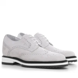 Uomo GUIDOMAGGI Stringate>Cuba - Classiche  scarpe uomo con rialzo  in Pelle Scamosciato da 6 a 8 cm più alto
