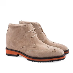 Uomo GUIDOMAGGI Polacchine>Cyprus - Classiche scarpe rialzate in Pelle Scamosciato da 6 a 8 cm più alto