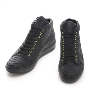 Uomo GUIDOMAGGI Scarpe In Pelle Esotica | Sneakers>Delano - Sneakers Esotiche da uomo con rialzo interno in Pelle Pitone Fino a 8 cm più alto