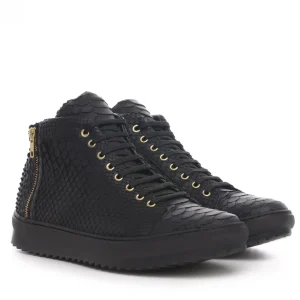 Uomo GUIDOMAGGI Scarpe In Pelle Esotica | Sneakers>Delano - Sneakers Esotiche da uomo con rialzo interno in Pelle Pitone Fino a 8 cm più alto