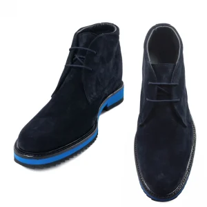 Uomo GUIDOMAGGI Polacchine>Desert Boot -Polacchine rialzanti in Pelle Scamosciato da 6 a 8 cm più alto