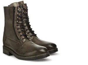 Uomo GUIDOMAGGI Anfibi>Detroit - Stivali con rialzo in Pelle Pieno Fiore da 6 a 10 cm più alto