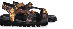 Uomo GUIDOMAGGI Sandali | Scarpe In Pelle Esotica>Dominica - sandali in Pelle fino a 6 cm più alto