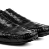 Uomo GUIDOMAGGI Scarpe In Pelle Esotica | Classici>Dunkirk - Mocassini con rialzo da uomo in Pelle Coccodrillo fino a 6,5 cm più alto
