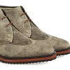 Uomo GUIDOMAGGI Polacchine>Dupont Circle - Stivali rialzanti uomo in Pelle Scamosciato da 6 a 8 cm più alto