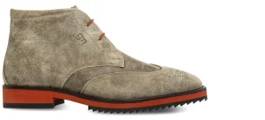 Uomo GUIDOMAGGI Polacchine>Dupont Circle - Stivali  rialzanti uomo  in Pelle Scamosciato da 6 a 8 cm più alto