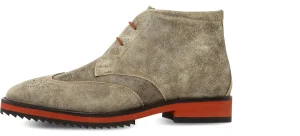 Uomo GUIDOMAGGI Polacchine>Dupont Circle - Stivali rialzanti uomo in Pelle Scamosciato da 6 a 8 cm più alto