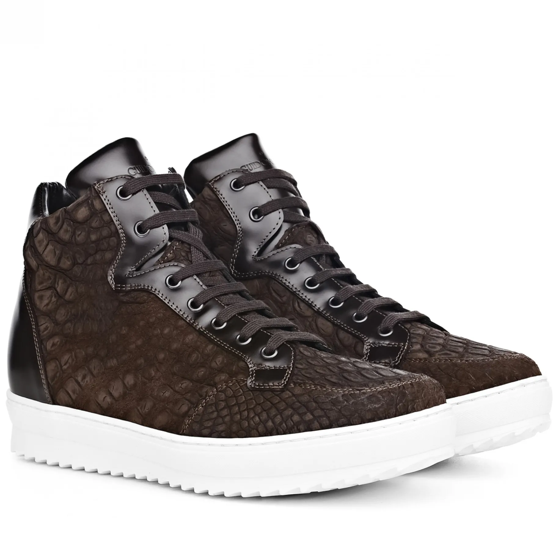 ecuador__sneakers_con_ria_4.webp Uomo GUIDOMAGGI Scarpe In Pelle Esotica | Sneakers>Ecuador - Sneakers con rialzo in Mix Pelle da 6 a 10 cm più alto