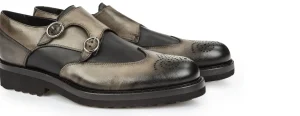 Uomo GUIDOMAGGI Fibbie>England - Classiche scarpe con rialzo in Pelle Pieno Fiore fino a 8 cm più alto