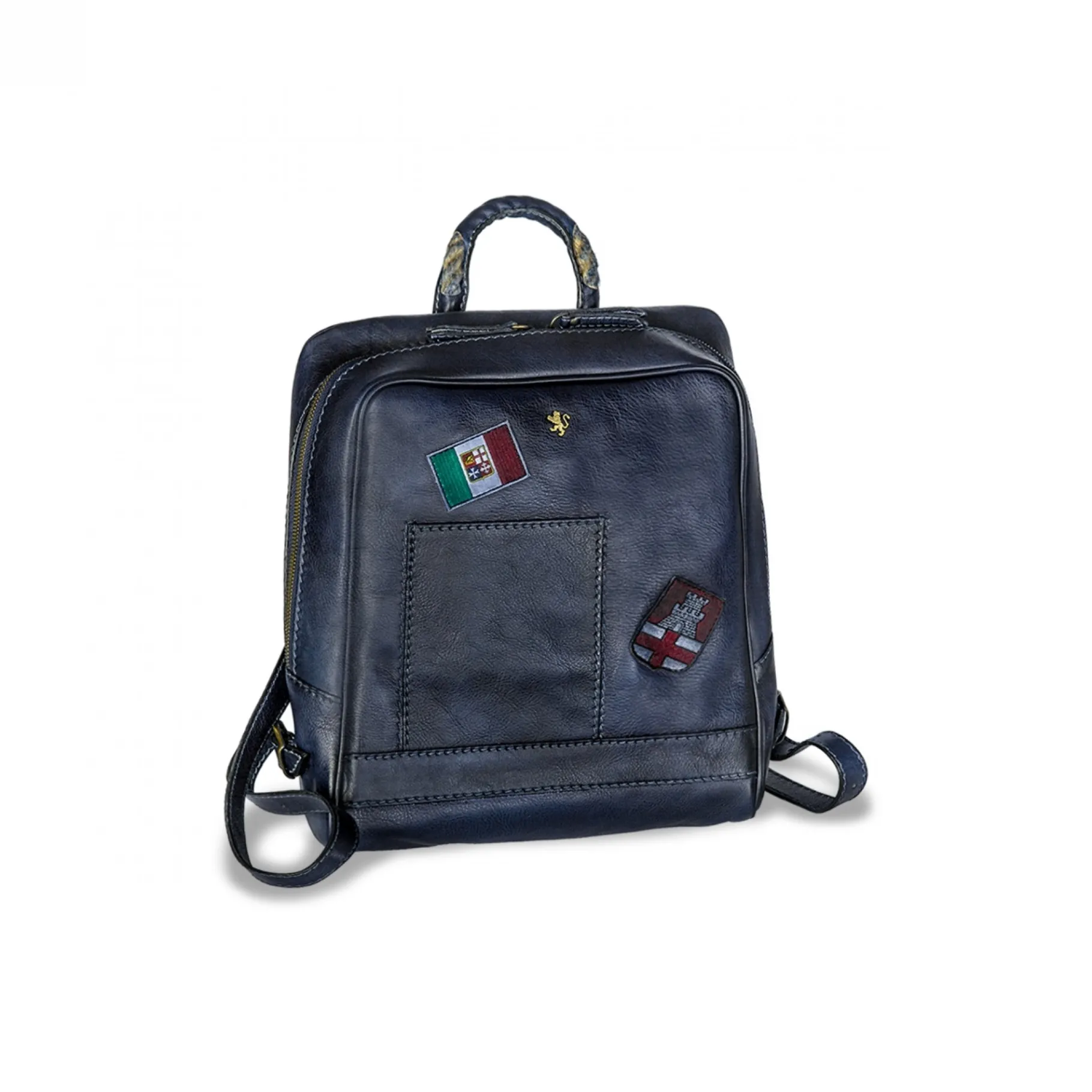 firenze_blue__zaino_porta_2.webp GUIDOMAGGI Pratesi Bags>Firenze Blue - Zaino Porta Pc in Pelle Design