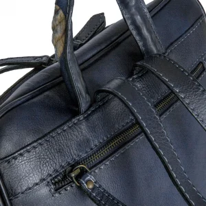 GUIDOMAGGI Pratesi Bags>Firenze Blue - Zaino Porta Pc in Pelle Design