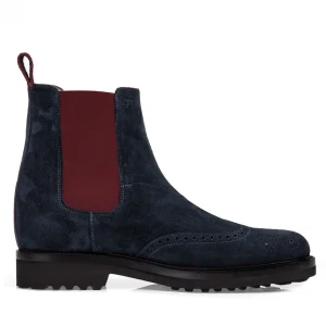 Uomo GUIDOMAGGI Chelsea>Foro Italico -scarpe tacco interno in Mix Pelle Da 6 a 10 cm più alto