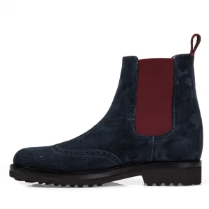 Uomo GUIDOMAGGI Chelsea>Foro Italico -scarpe tacco interno in Mix Pelle Da 6 a 10 cm più alto
