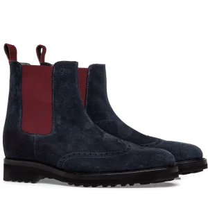 Uomo GUIDOMAGGI Chelsea>Foro Italico -scarpe tacco interno in Mix Pelle Da 6 a 10 cm più alto