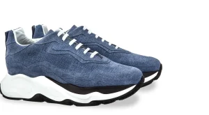 Uomo GUIDOMAGGI Sneakers>Giant Blue Epi - Chunky Sneakers in Pelle Pieno Fiore da 6 a 11 cm più alto