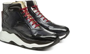 Uomo GUIDOMAGGI Sneakers>Giant Bronte - Sneakers con rialzo in Mix di Pelle fino a 12.5 cm più alto