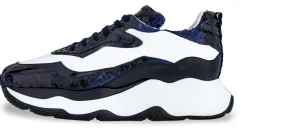Uomo GUIDOMAGGI Scarpe In Pelle Esotica | Sneakers>Giant Cobra - scarpe rialzanti in Mix Pelle Da 6 cm a 11 cm più alto