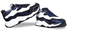 Uomo GUIDOMAGGI Scarpe In Pelle Esotica | Sneakers>Giant Cobra - scarpe rialzanti in Mix Pelle Da 6 cm a 11 cm più alto