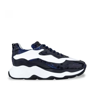 Uomo GUIDOMAGGI Scarpe In Pelle Esotica | Sneakers>Giant Cobra - scarpe rialzanti in Mix Pelle Da 6 cm a 11 cm più alto