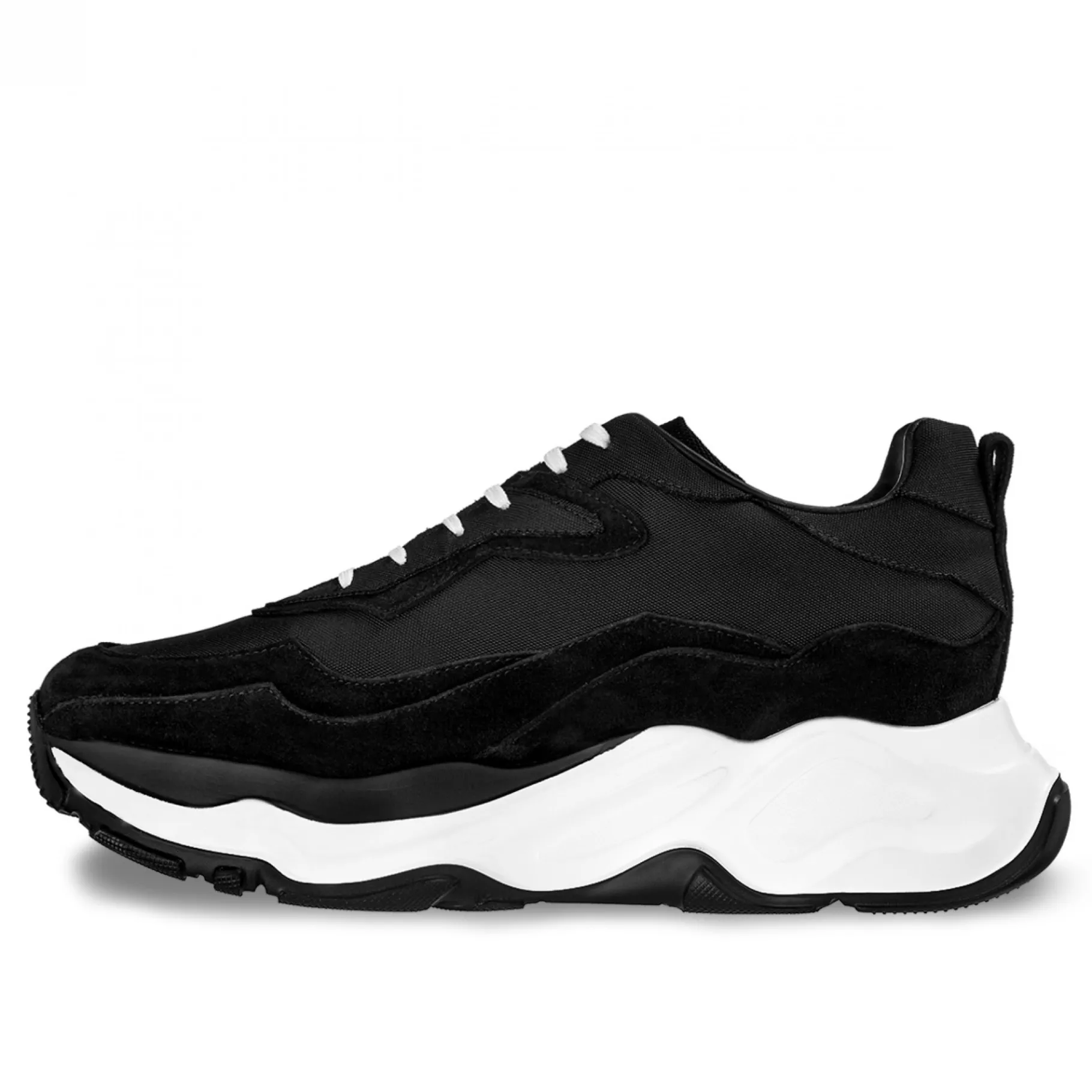 giant_cougar__chunky_snea_2.webp Uomo GUIDOMAGGI Sneakers>Giant Cougar - Chunky Sneakers con rialzo in Mix Pelle/Tessuto Da 6 cm a 11 cm più alto