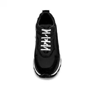 Uomo GUIDOMAGGI Sneakers>Giant Cougar - Chunky Sneakers con rialzo in Mix Pelle/Tessuto Da 6 cm a 11 cm più alto