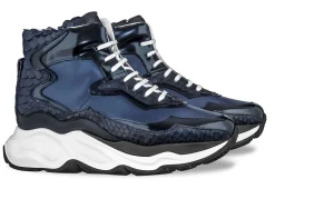 Uomo GUIDOMAGGI Scarpe In Pelle Esotica | Sneakers>Giant Lizard - chunky sneakers in Mix Pelle Da 6 cm a 12.5 cm più alto