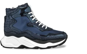 Uomo GUIDOMAGGI Scarpe In Pelle Esotica | Sneakers>Giant Lizard - chunky sneakers in Mix Pelle Da 6 cm a 12.5 cm più alto