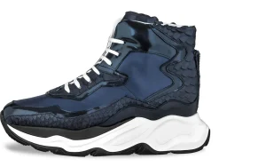 Uomo GUIDOMAGGI Scarpe In Pelle Esotica | Sneakers>Giant Lizard - chunky sneakers in Mix Pelle Da 6 cm a 12.5 cm più alto