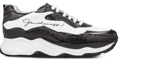 Uomo GUIDOMAGGI Scarpe In Pelle Esotica | Sneakers>Giant Python - Chunky Sneakers con rialzo in Mix Pelle Da 6 cm a 11 cm più alto