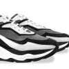 Uomo GUIDOMAGGI Sneakers>Giant Shark - Chunky Sneakers in Mix Pelle Da 6 cm a 11 cm più alto