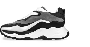 Uomo GUIDOMAGGI Sneakers>Giant Shark - Chunky Sneakers in Mix Pelle Da 6 cm a 11 cm più alto