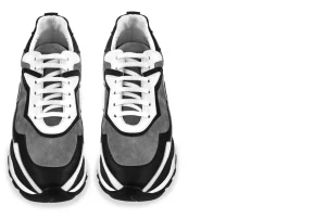 Uomo GUIDOMAGGI Sneakers>Giant Shark - Chunky Sneakers in Mix Pelle Da 6 cm a 11 cm più alto