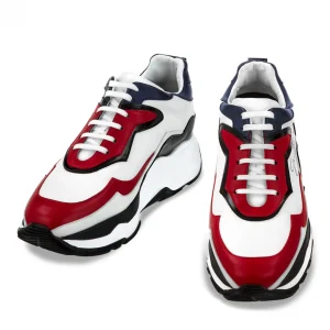 Uomo GUIDOMAGGI Sneakers>Giant Snake - Chunky Sneakers in Pelle PIeno Fiore da 6 cm a 11 cm più alto