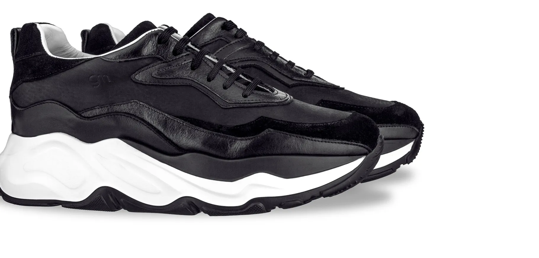 giant_spider__chunky_snea_0.webp Uomo GUIDOMAGGI Sneakers>Giant Spider - chunky sneakers in Mix Pelle Da 6 cm a 11 cm più alto