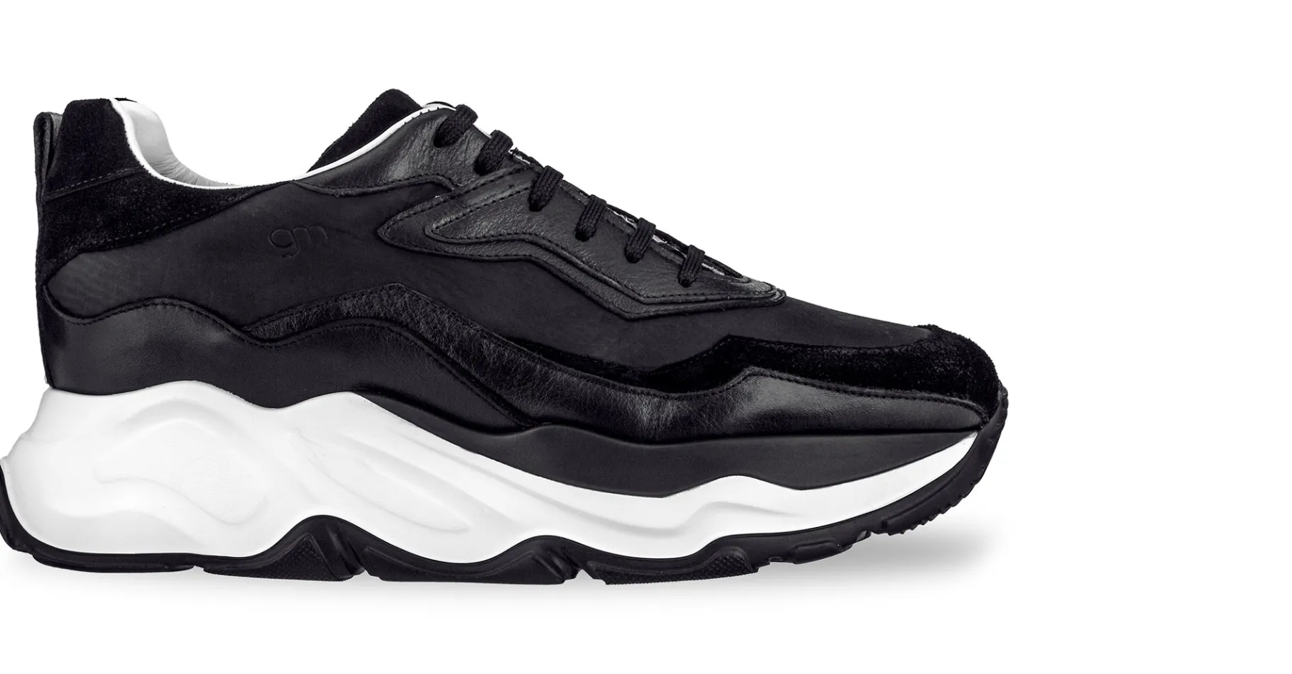 giant_spider__chunky_snea_1.webp Uomo GUIDOMAGGI Sneakers>Giant Spider - chunky sneakers in Mix Pelle Da 6 cm a 11 cm più alto