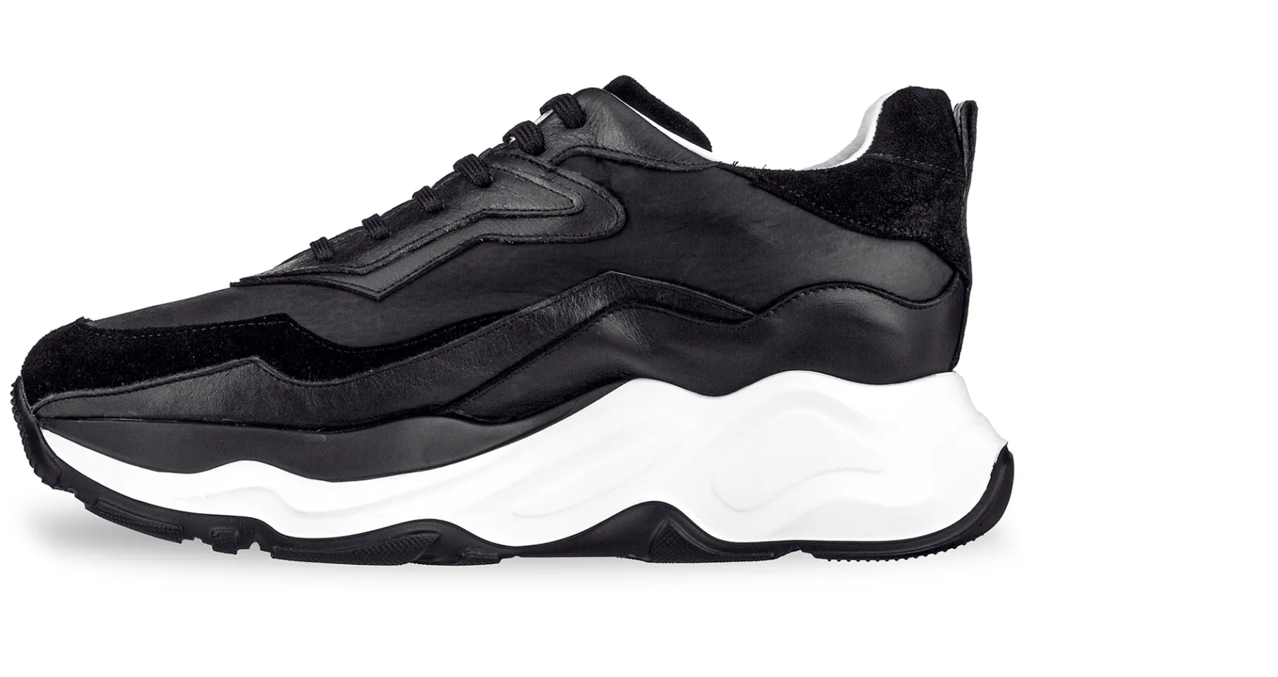 giant_spider__chunky_snea_2.webp Uomo GUIDOMAGGI Sneakers>Giant Spider - chunky sneakers in Mix Pelle Da 6 cm a 11 cm più alto