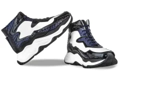 Uomo GUIDOMAGGI Scarpe In Pelle Esotica | Sneakers>Giant Taipan - chunky sneakers in Mix Pelle Da 6 cm a 12.5 cm più alto