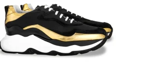 Uomo GUIDOMAGGI Sneakers>Giant Tiger - sneakers con rialzo in Mix Pelle/Tessuto Da 6 cm a 11 cm più alto