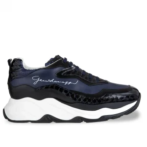 Uomo GUIDOMAGGI Scarpe In Pelle Esotica | Sneakers>Giant Viper - Chunky Sneakers in Mix Pelle Da 6 cm a 11 cm più alto