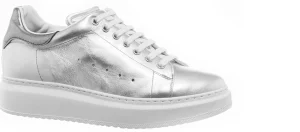 Donna GUIDOMAGGI Scarpe Donna | Sneakers>Ginza - Sneakers con rialzo in Pelle Pieno Fiore da 6 a 8 cm più alto