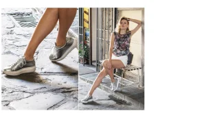 Donna GUIDOMAGGI Scarpe Donna | Sneakers>Ginza - Sneakers con rialzo in Pelle Pieno Fiore da 6 a 8 cm più alto