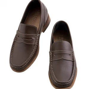 Uomo GUIDOMAGGI Penny Loafers>Greenwich - Mocassini con rialzo interno da uomo in Pieno Fiore Fino a 6 cm più alto